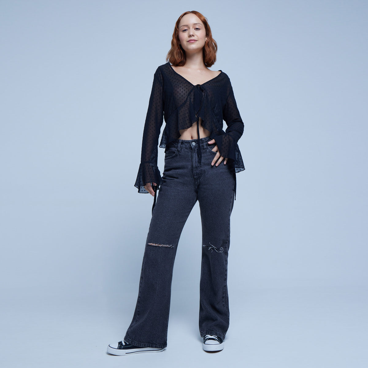 Blusas de mesh de moda hotsell