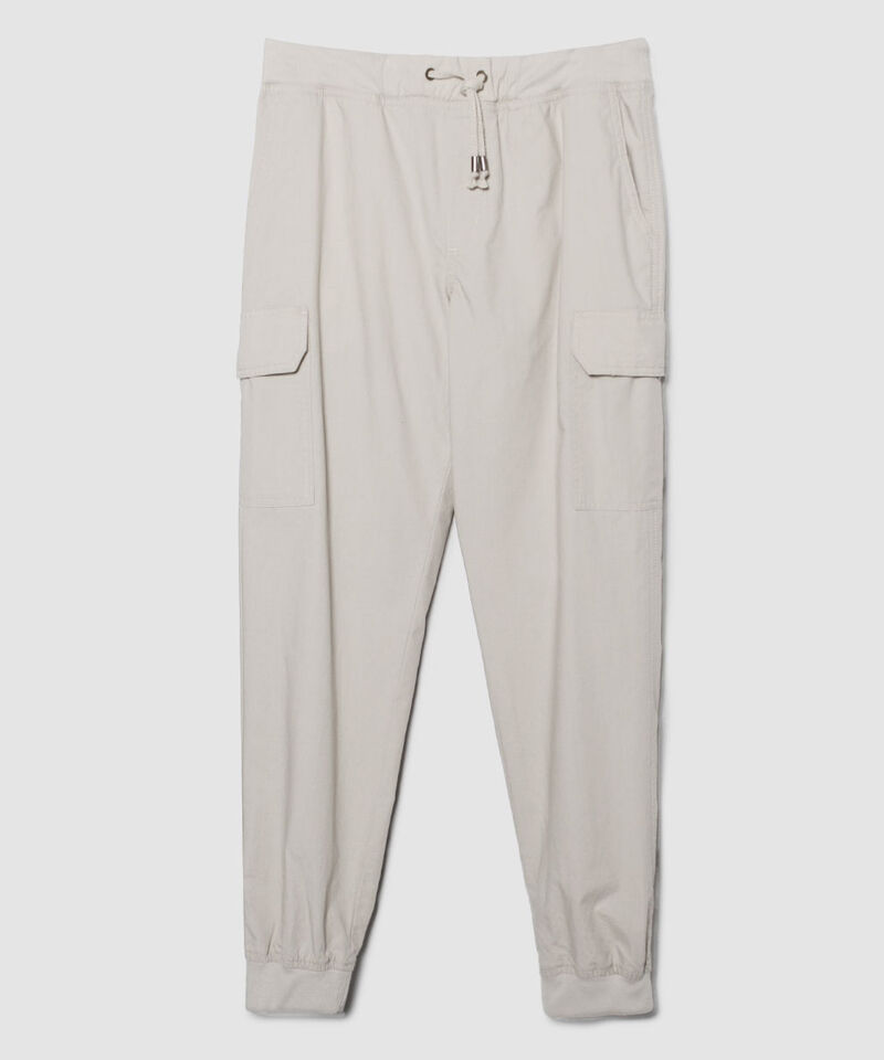 Jogger Con Bolsillos De Tapa, Beige, hi-res