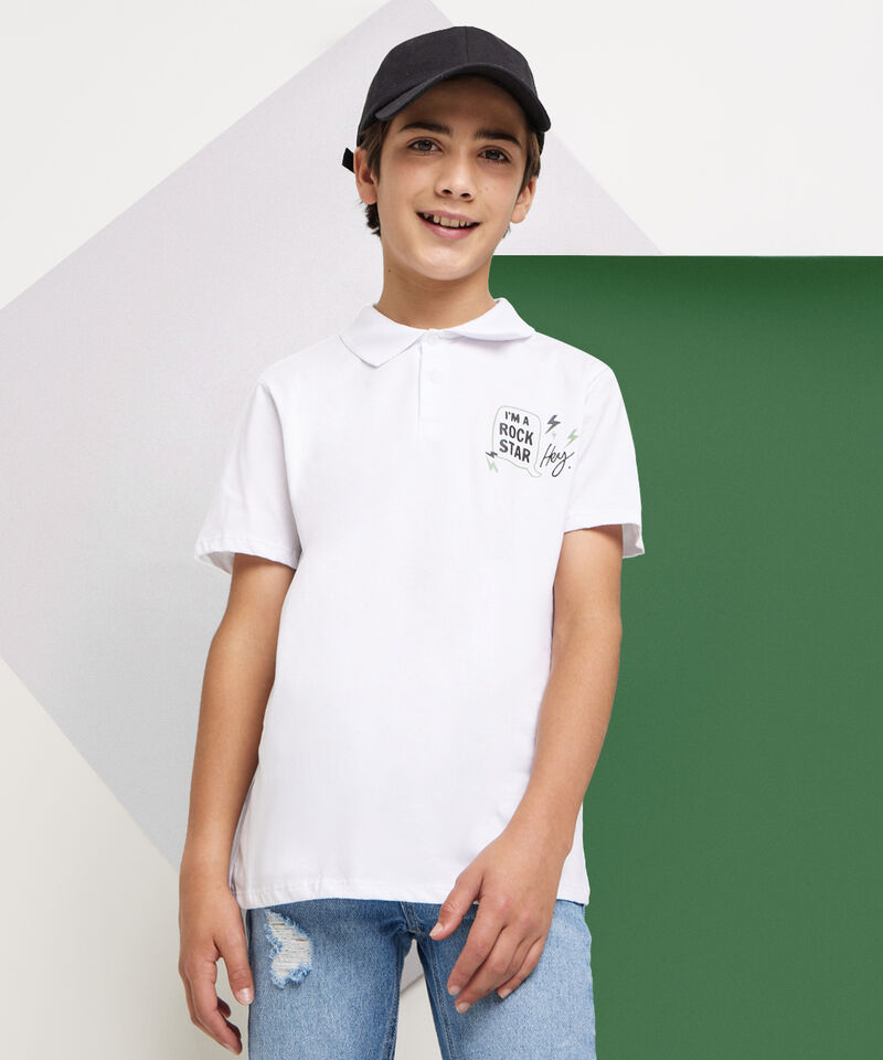 camiseta polo para niños