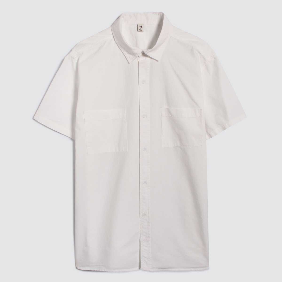 Camisa con Bolsillos, Blanco, hi-res