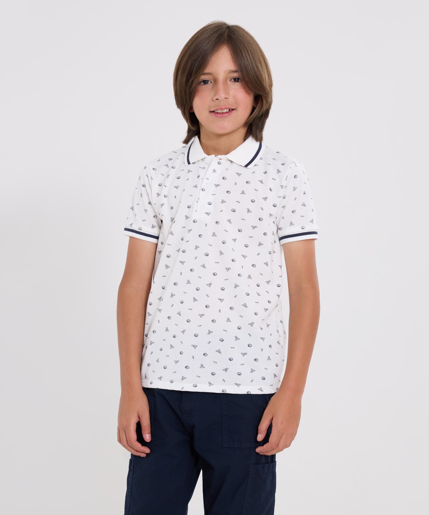 camiseta polo para niños
