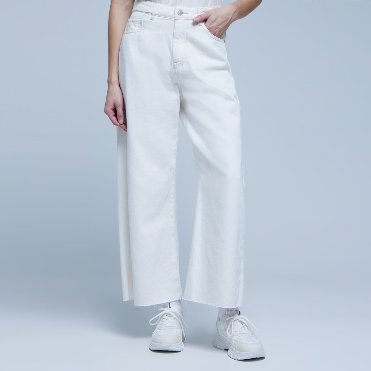 Jeans Culotte Tono Blanco compra online OSTU