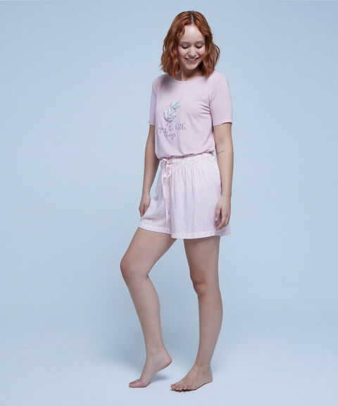 pijama de shorts mujer 