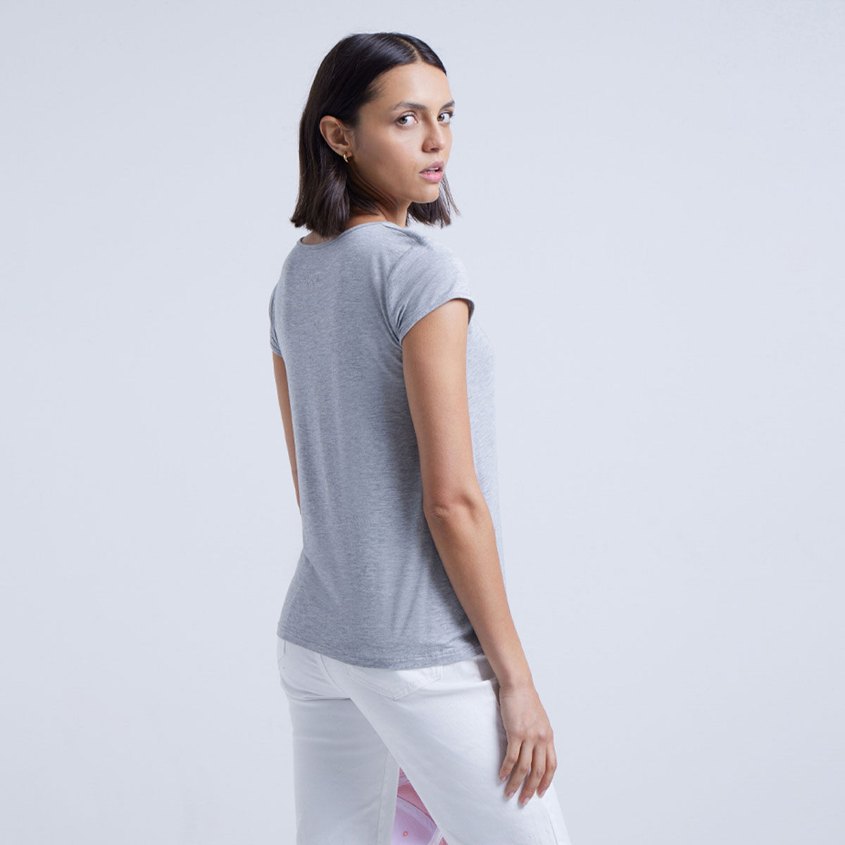 Camiseta lentejuelas mujer sales