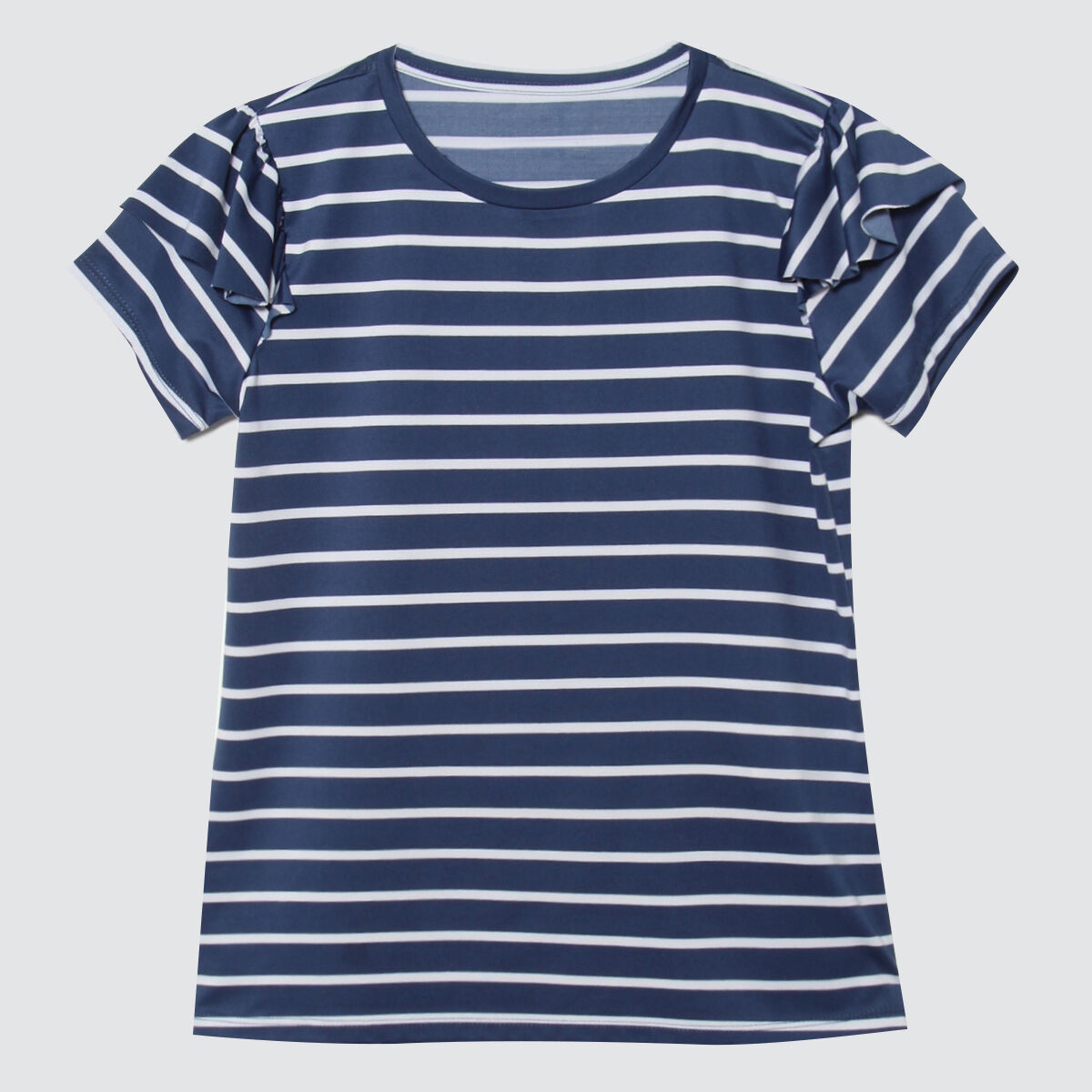Camiseta A Rayas Para Mujer