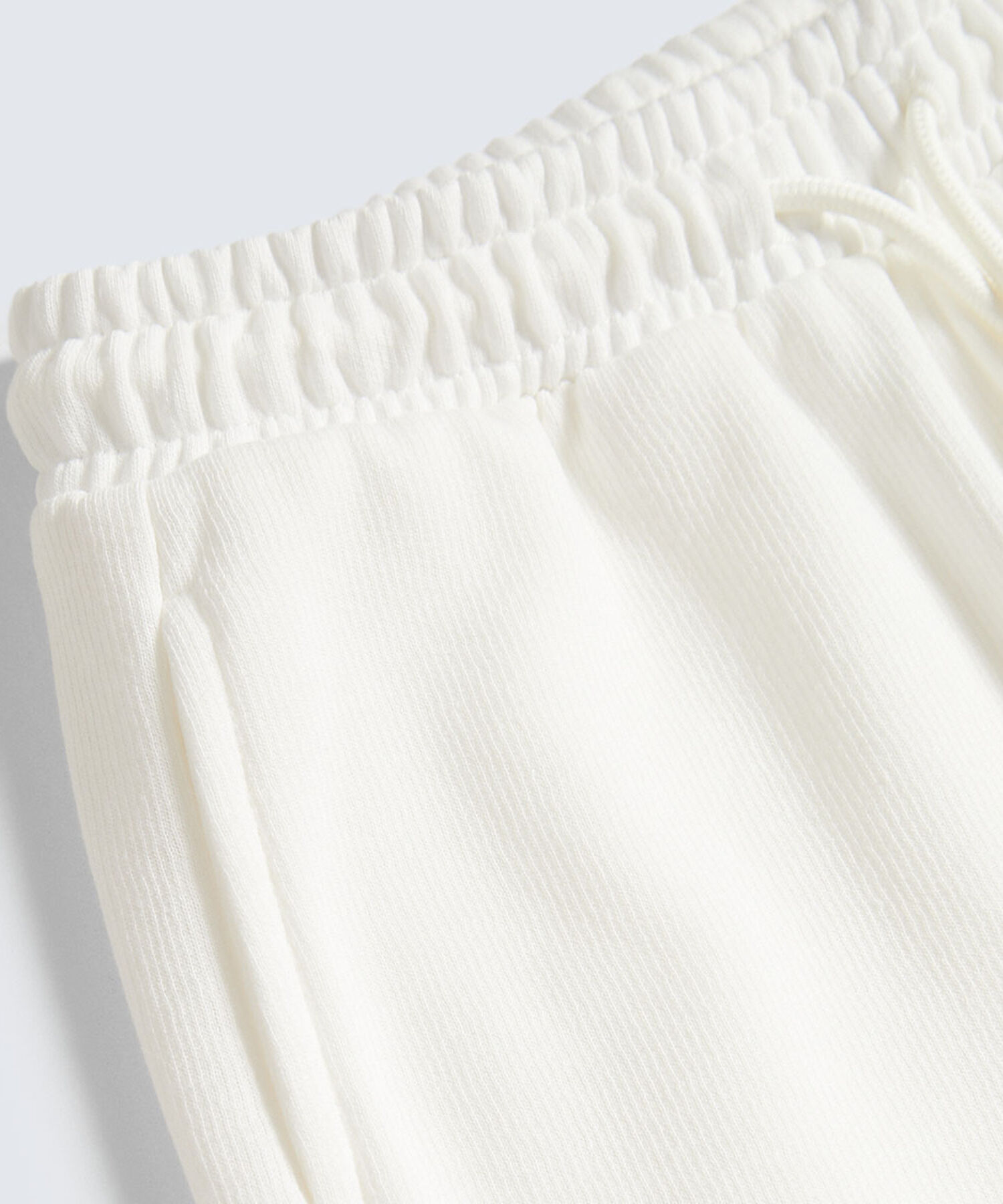 Jogger para Niña Wide Leg, Crema, hi-res