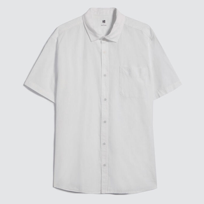 Camisa con Bolsillos, Crema, hi-res