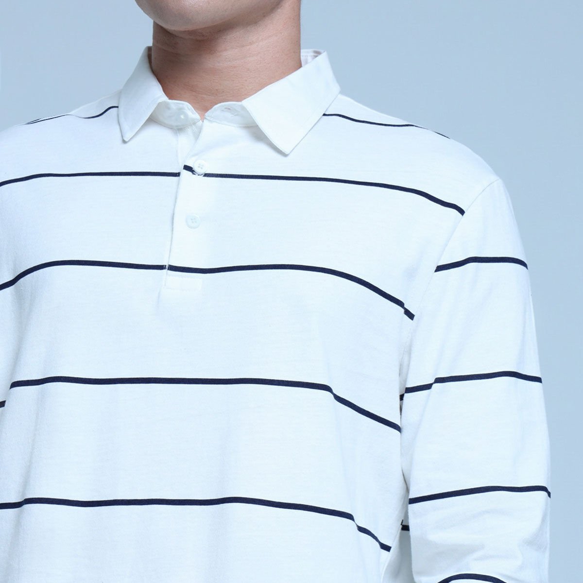 Buzo A Rayas Con Cuello Polo compra online OSTU