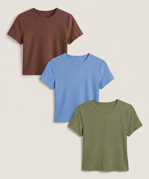 Camiseta Crop Top B&aacute;sico, , hi-res