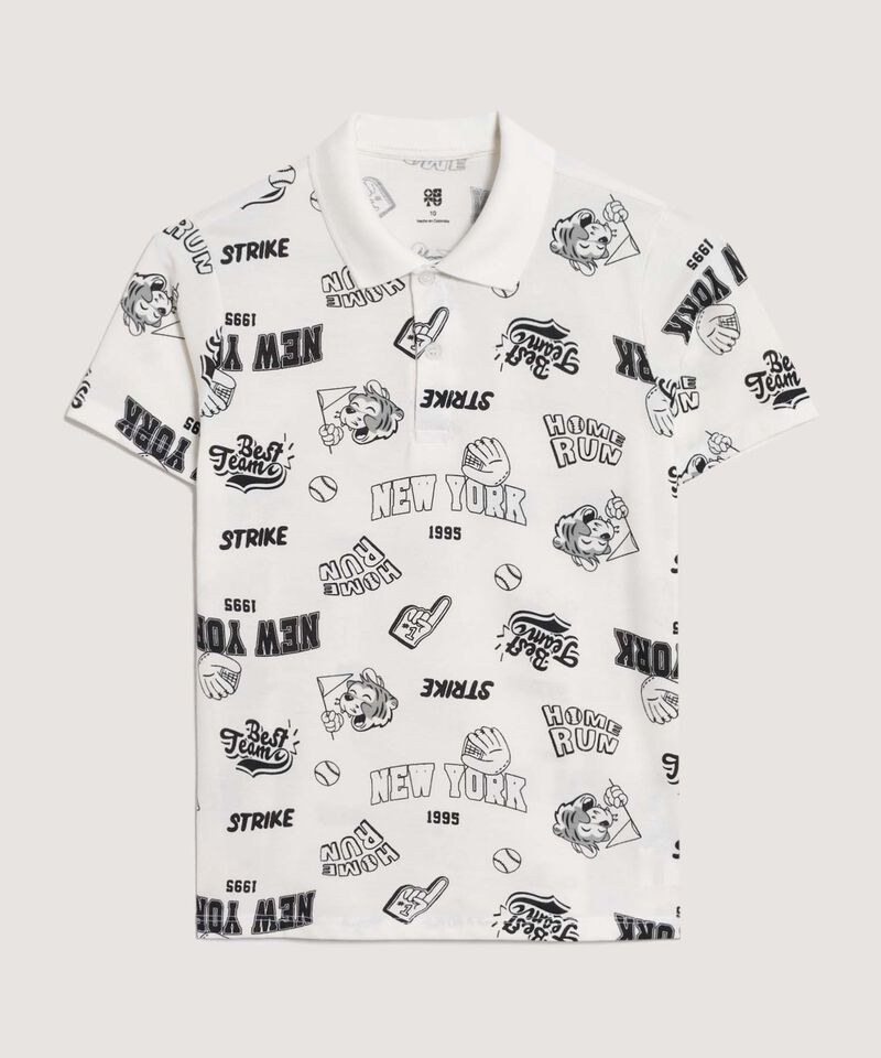 camiseta polo para niños