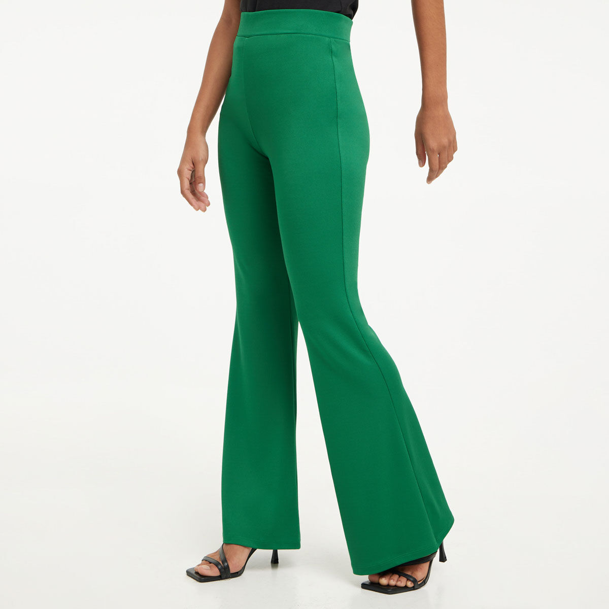 Pantalones campana verdes top