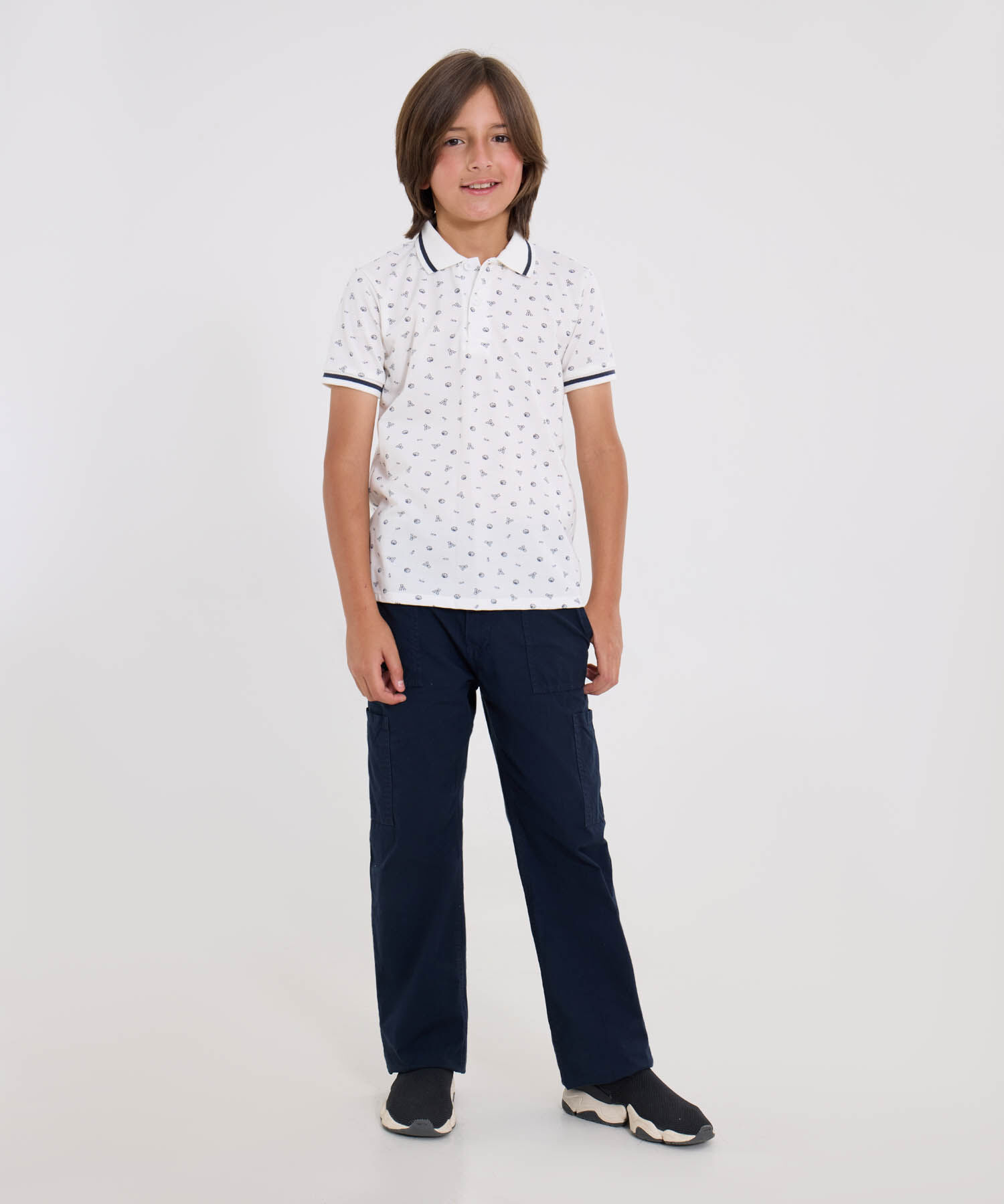 camiseta polo para niños