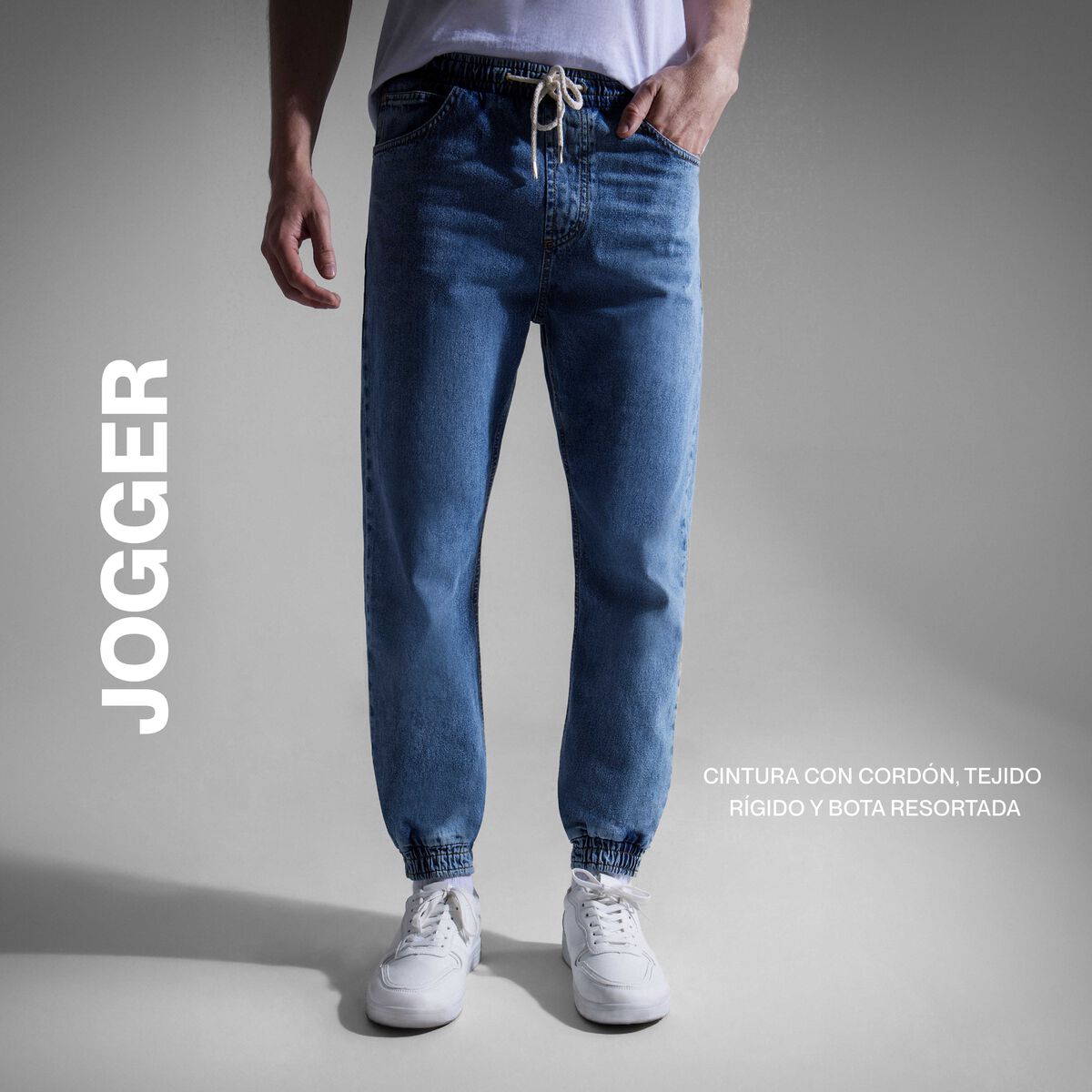 Jogger en Denim, AzulClaro, hi-res