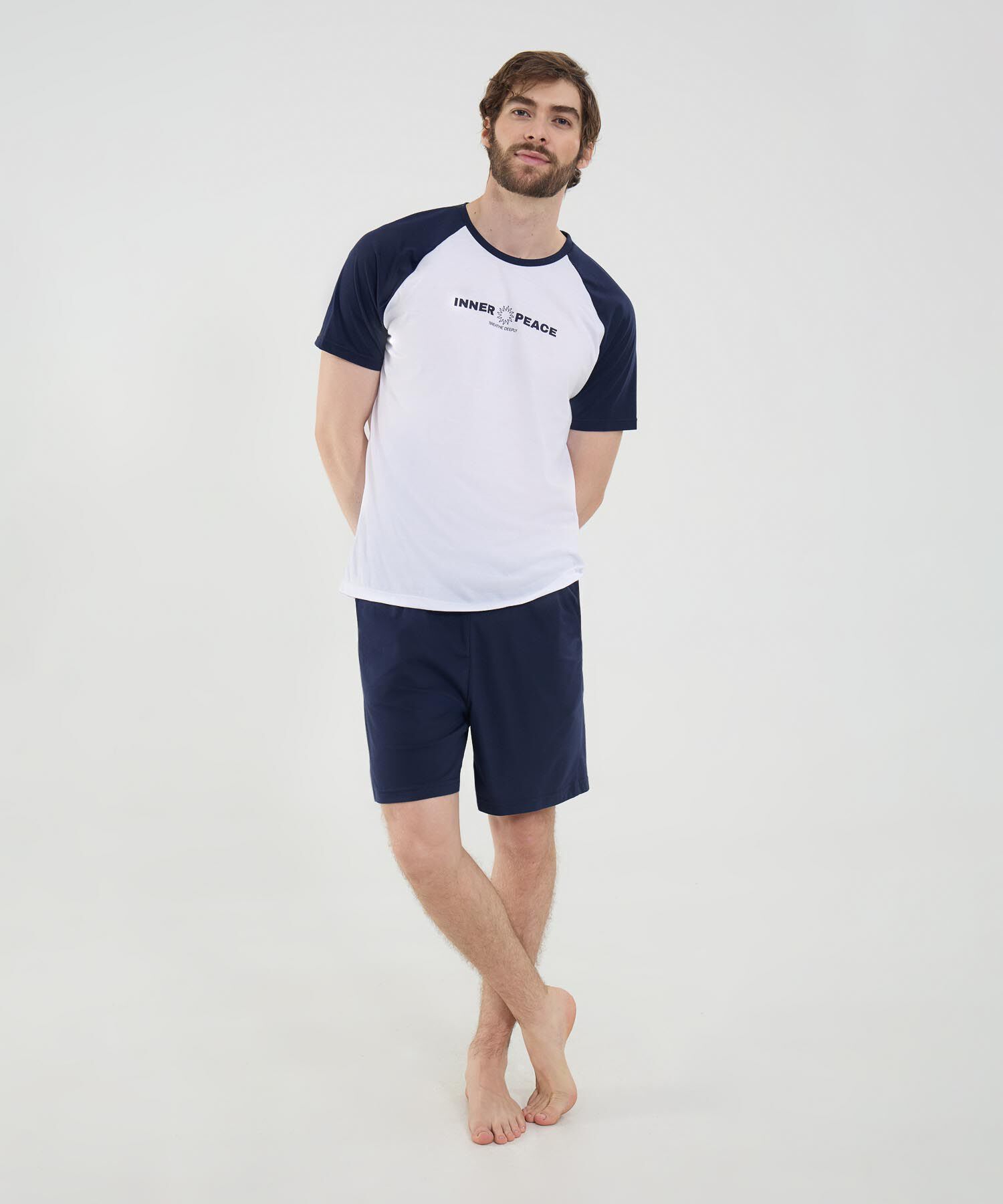 Pijama de pantalonetas para hombre