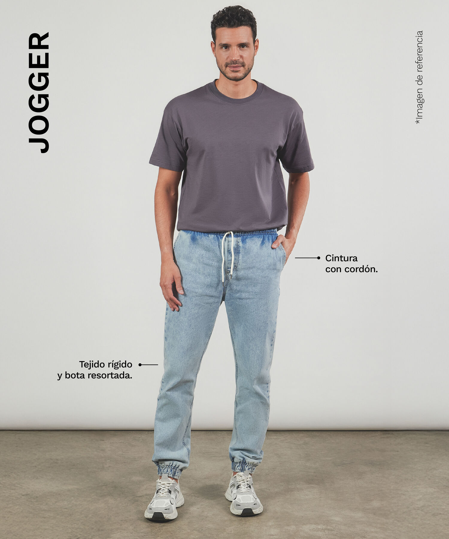 Jean Jogger Bolsillos Diagonal, Azul, hi-res