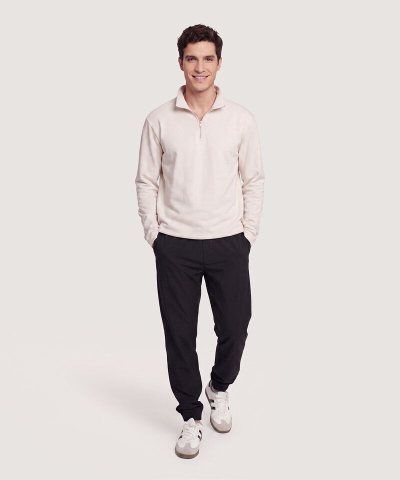 Buzo Half Zip, Beige, hi-res