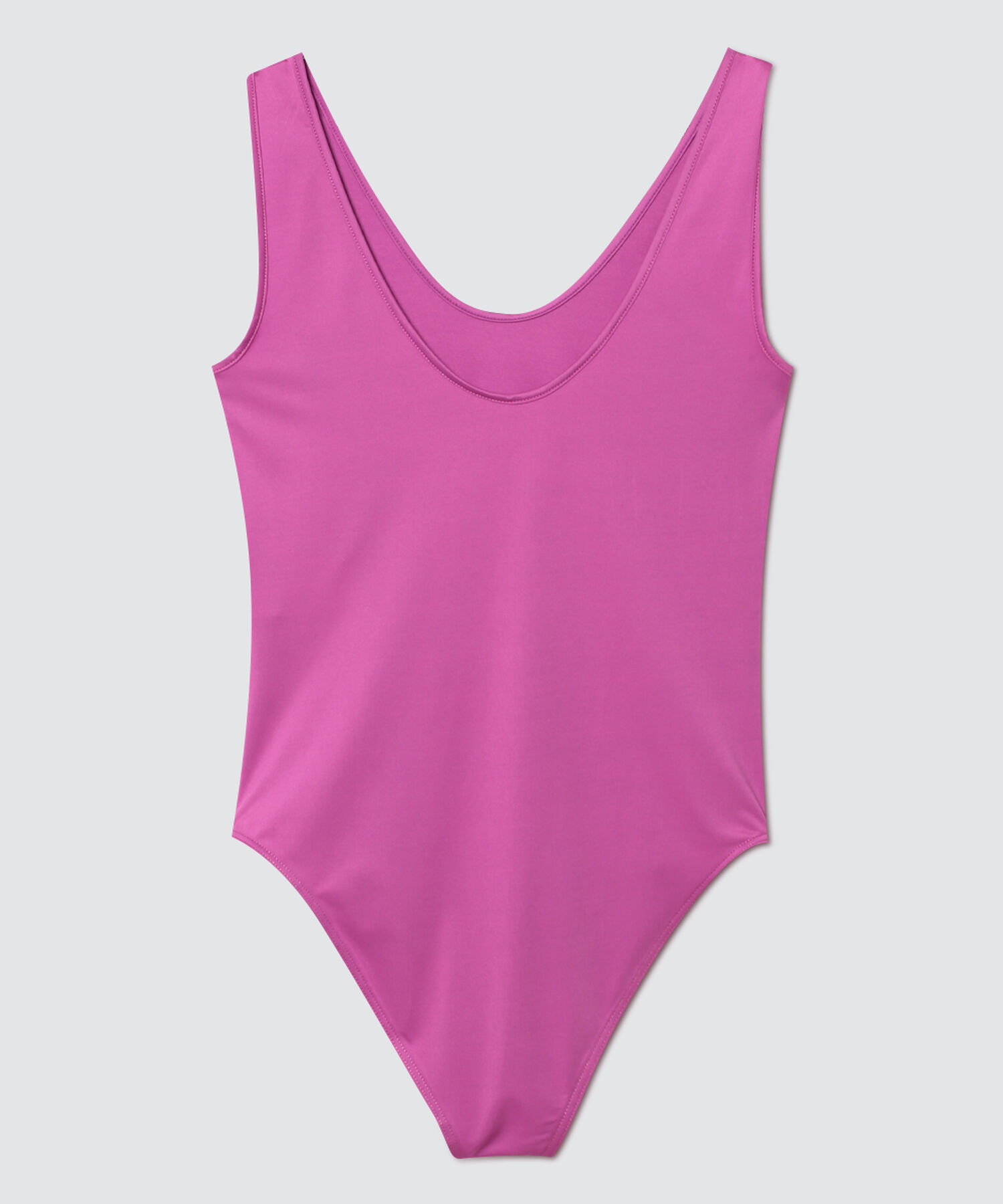 Body Mujer M/S Unicolor, Morado, hi-res