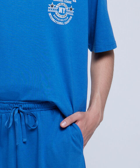 Pijama de pantalonetas para hombre 