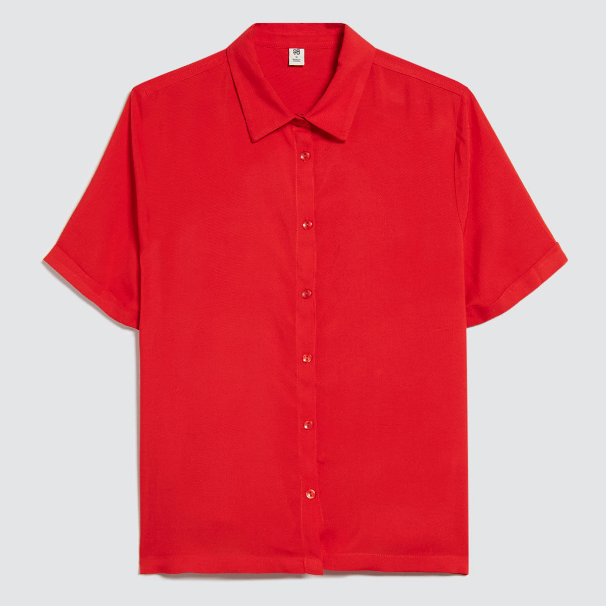 Camisa Manga Corta, Rojo, hi-res