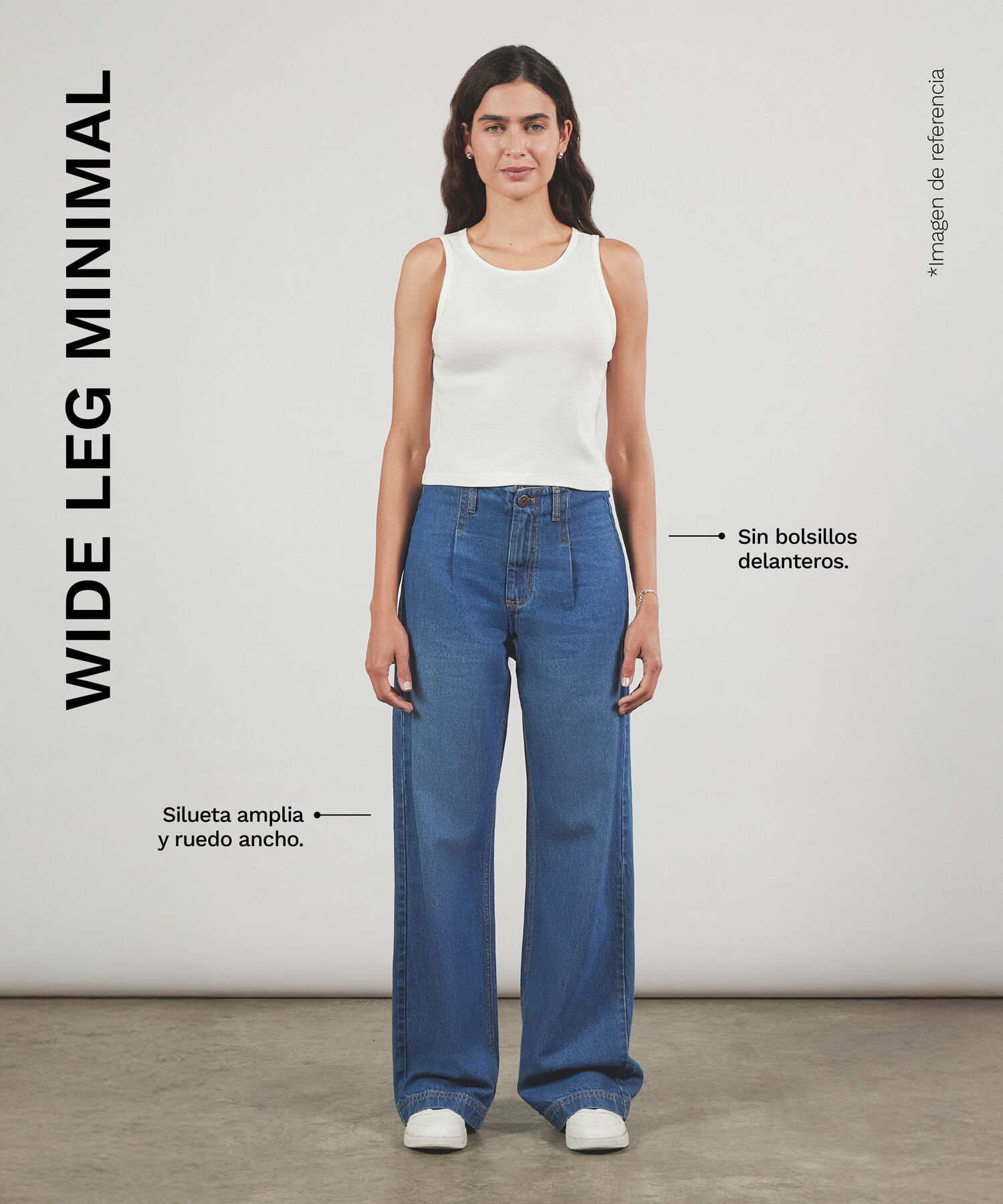Jeans Wide Leg Minimal, AzulClaro, hi-res