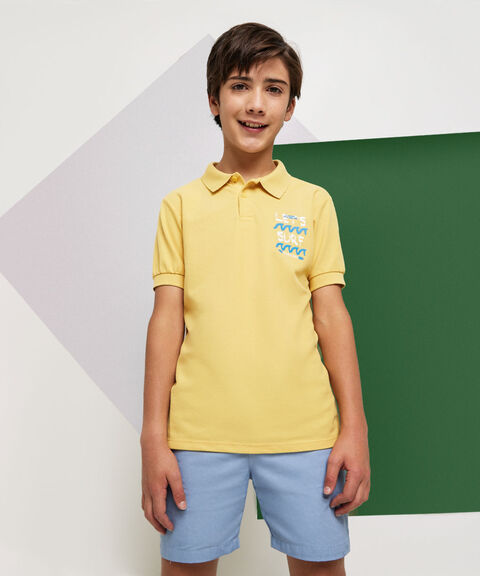 camiseta polo para niños