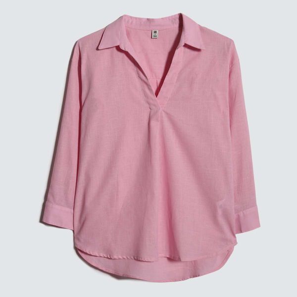 Camisa Estampada, Rosa, hi-res