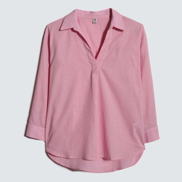Camisa Estampada, Rosa, hi-res