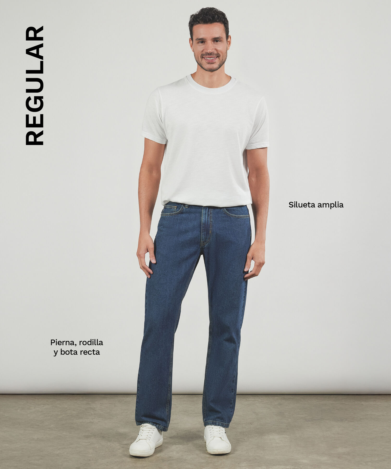 Jeans Taper Tono Arena, Beige, hi-res