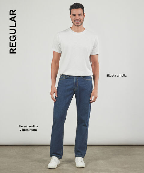 Jeans Taper Tono Arena, Beige, hi-res