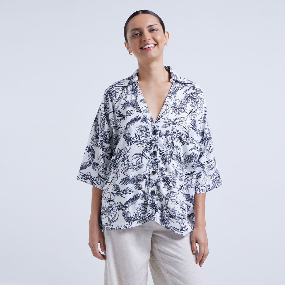 Camisa Manga Corta Estampada compra online OSTU