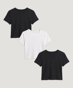 Camiseta Crop Top B&aacute;sico, , hi-res