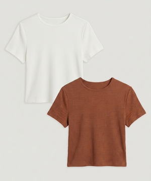 Camiseta Crop Manga Corta, , hi-res