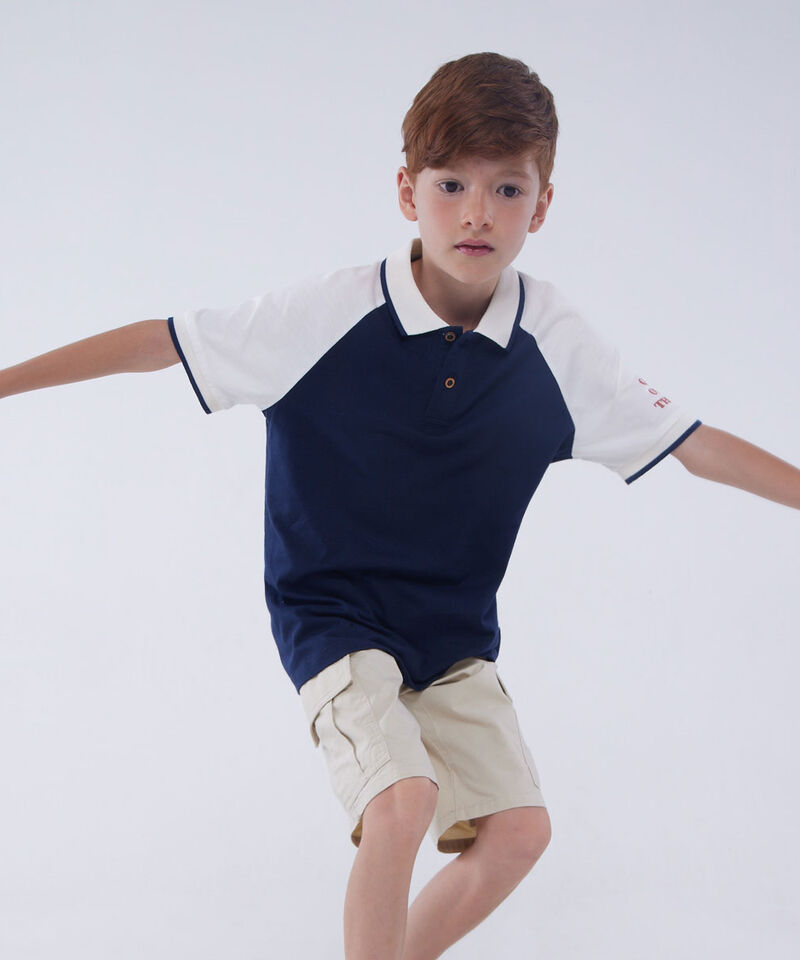 camiseta polo para niños