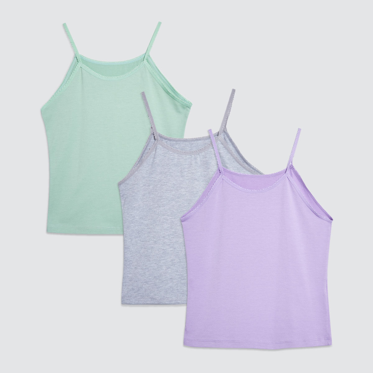 Camisetas Para Nina Interiores Con Tirantes X3
