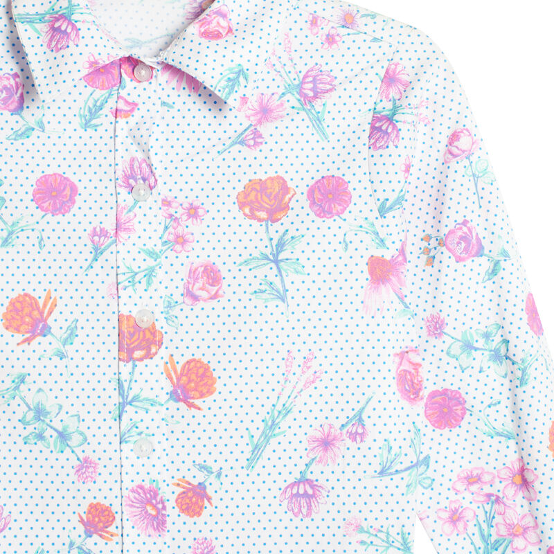 Camisa flores niña hotsell