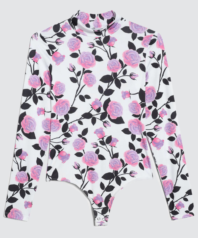 Body Estampado De Rosas, Lila, hi-res