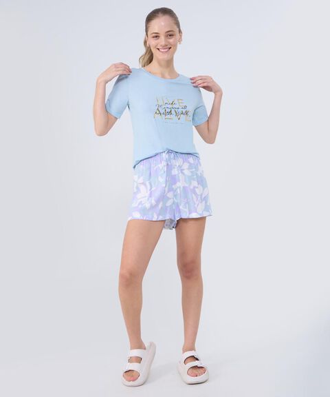pijama de shorts mujer image number null