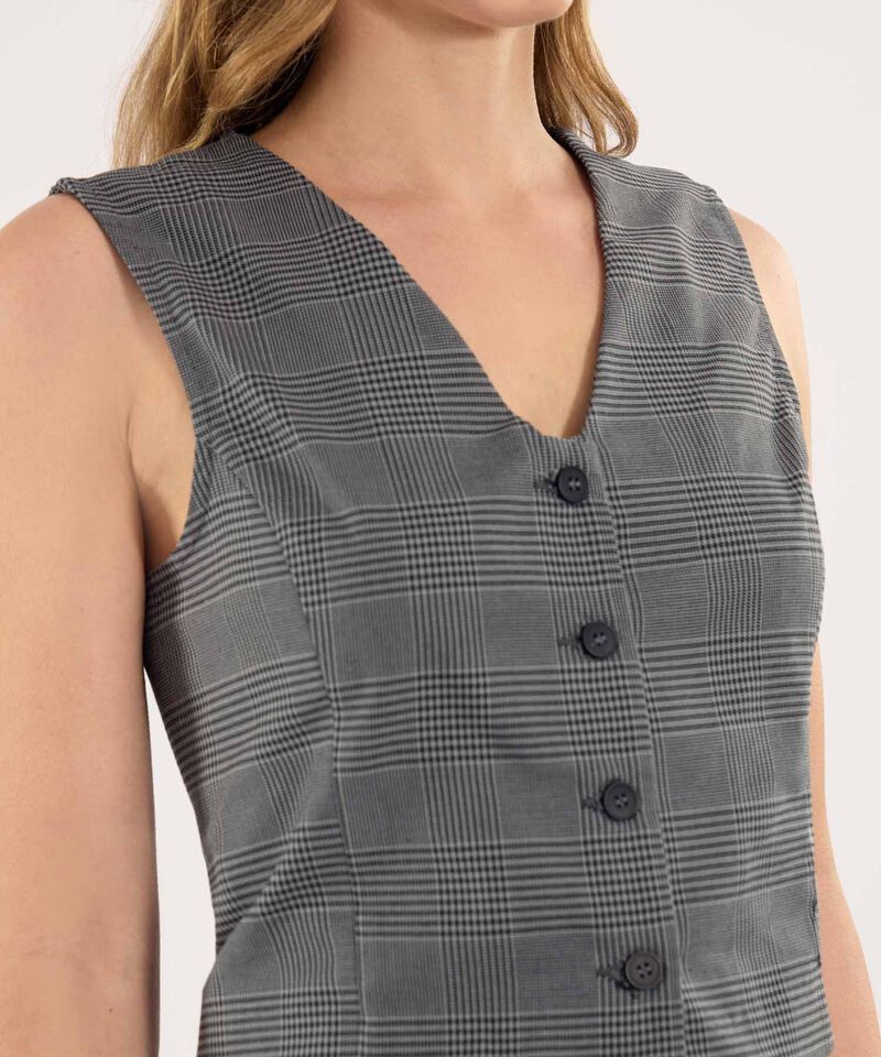 Set para Mujer Minimal Chaleco y Pantalón Chic en Gris, , hi-res