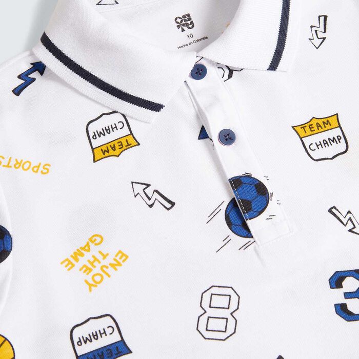 camiseta polo para niños