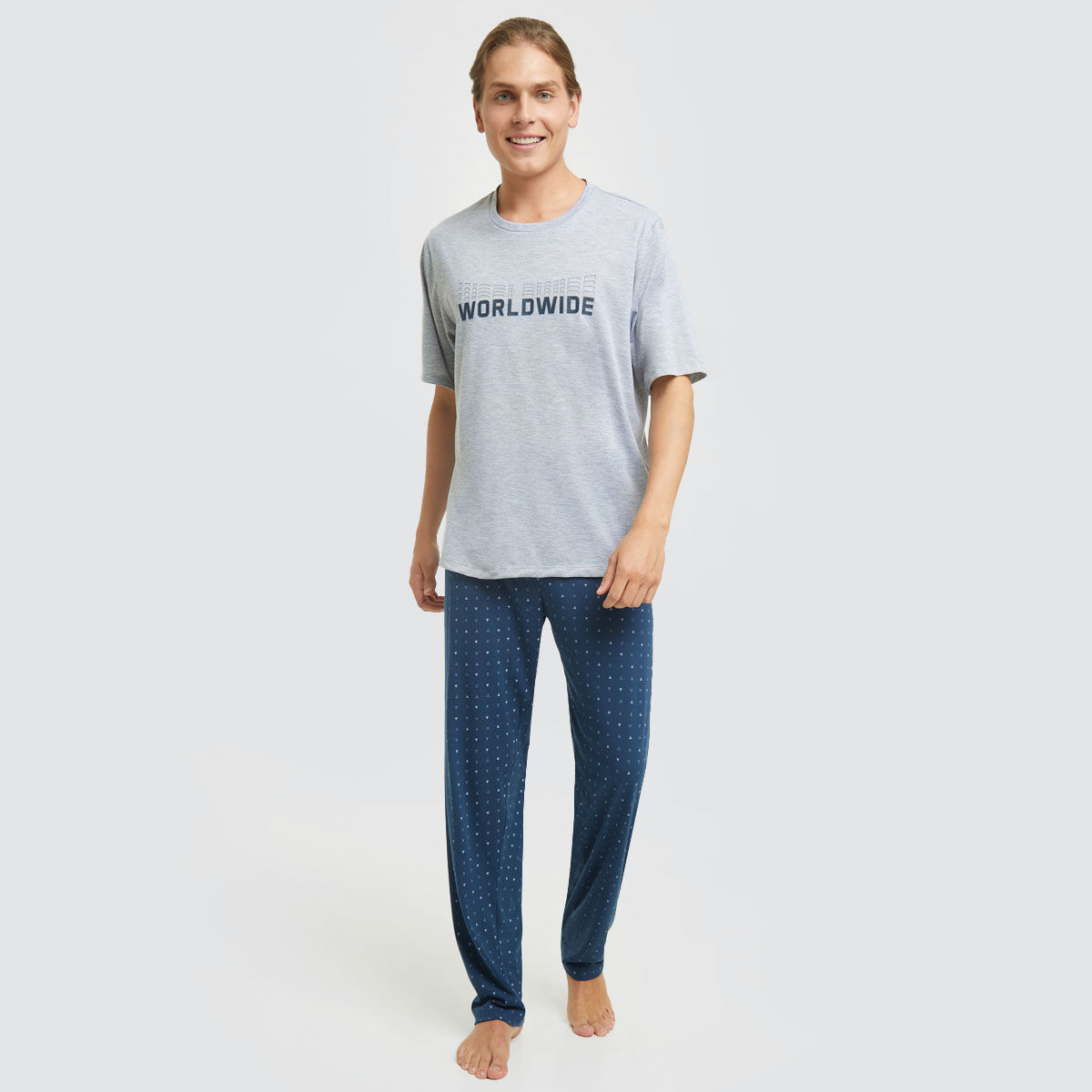 Pijama Para Hombre Con Pantalon Estampado compra online OSTU