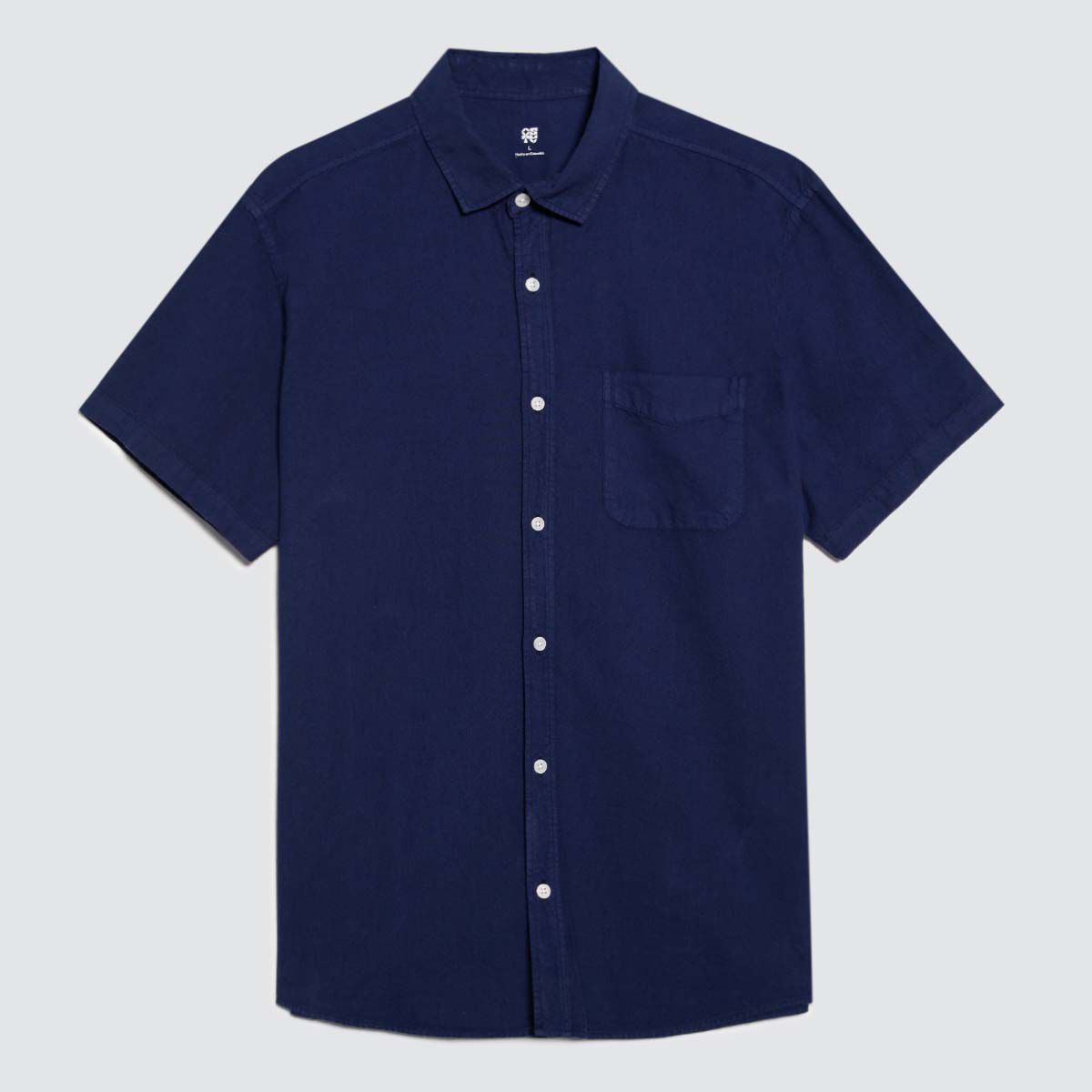 Camisa con Bolsillos, Azul1, hi-res