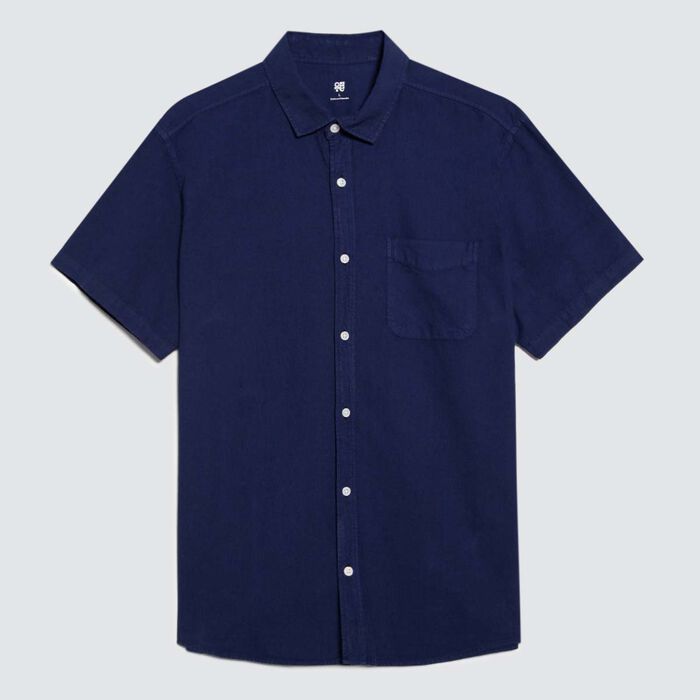 Camisa con Bolsillos, Azul1, hi-res