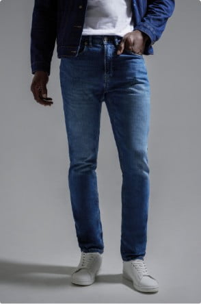 Pantalones strech hombres clearance