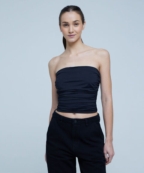 Crop top strapless