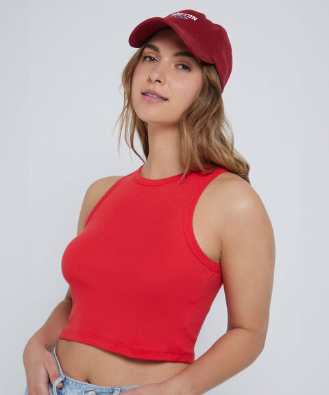 Crop top unicolor